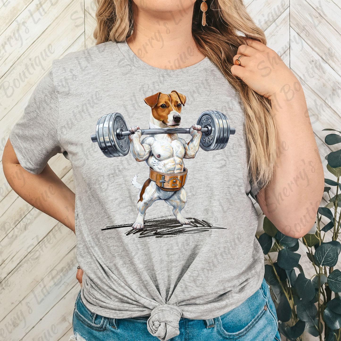 Jack Russell Strong Grey Short Sleeve Tee
