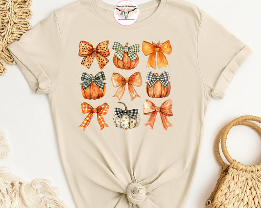 Fall Pumpkins and Bows T-Shirt / Sweater