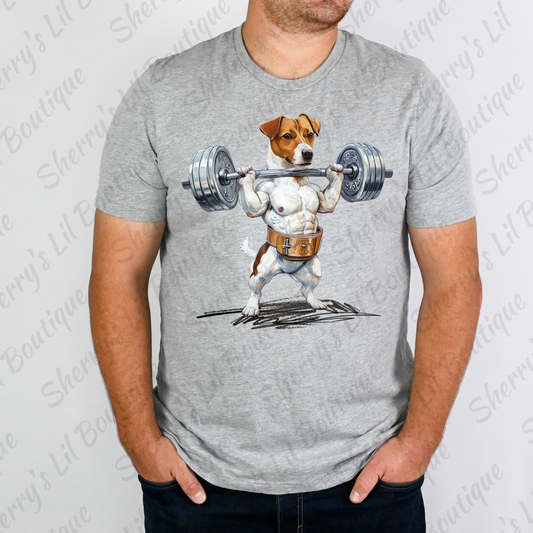 Jack Russell Strong Grey Short Sleeve Tee
